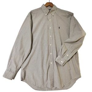 Ralph Lauren Blake Cotton Long Sleeve Plaid Button Down Shirt